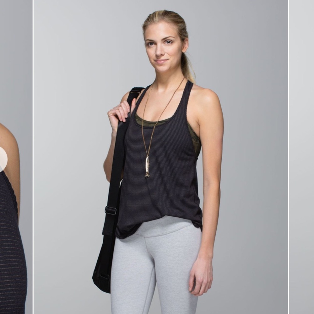 Lululemon 105 F Singlet Women's Black Tank Top size 6